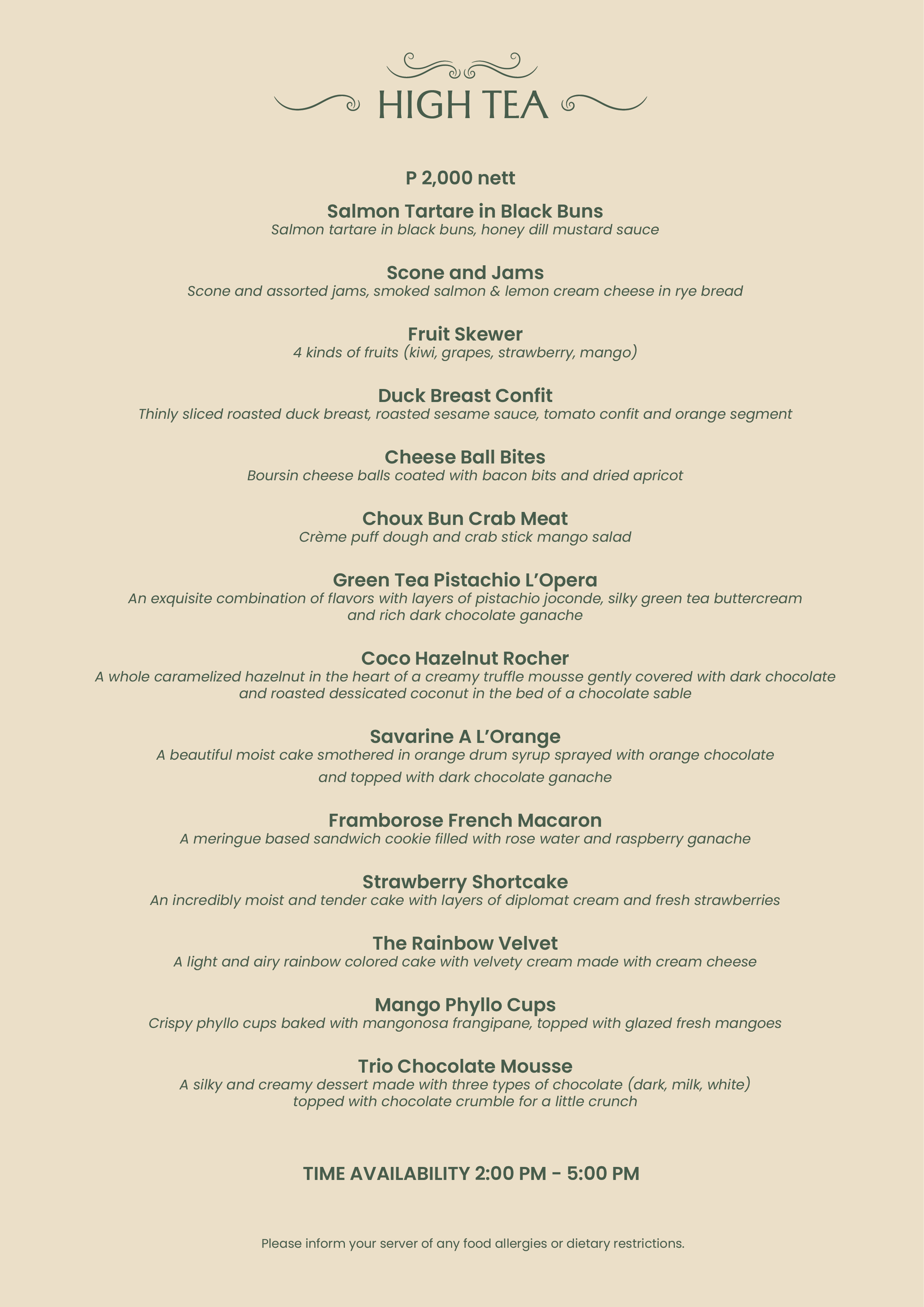 Chameleon Food Menu 05